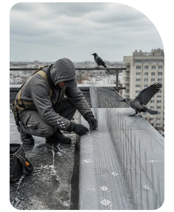 Защита от ворон под ключ в Вязьме по цене от 5141 р. | Сенат-Взь